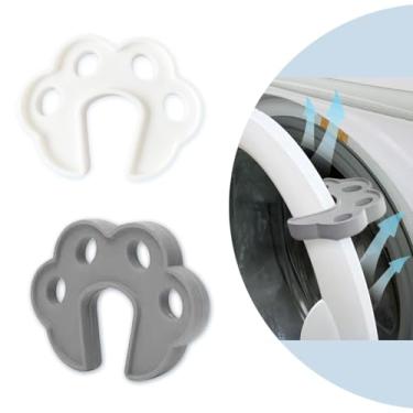 Imagem de Tovyzalg Suporte de porta de máquina de lavar aberta, suporte de porta de arruela de carga frontal, mantenha a porta da arruela de carga frontal aberta e limpa, acessórios de lavadora e secadora