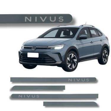 Imagem de Jogo Friso Lateral Nivus Cinza Moonstone Ponta Redonda 4pç - Macall