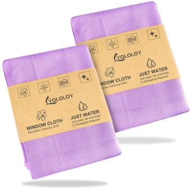 Imagem de Pano de limpeza YOLOLOY Window Cloth, pacote com 2 unidades para casa 