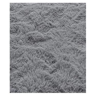 Imagem de Tapete Peludo 3,00 x 2,00 Grande Felpudo Para Sala e Quarto(Cinza)
