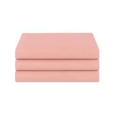 Imagem de Lençol Avulso Virol S/Elástico Casal Algodão Premium 200 Fios (Rosê Fosco)