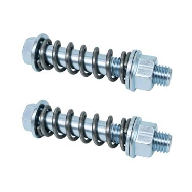 Imagem de Parafusos de coletor de escape automotivo M10x1,5, equipado com mola de absorção de choque, kit de parafuso de escape e porca, acessório de flange de aço inoxidável, adequado para sistema de exaustão