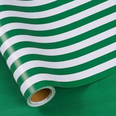 Imagem de Rolo de papel de embrulho RUSPEPA Reversível Verde 76cm x 10m