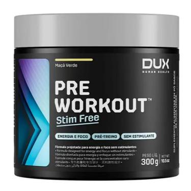 Imagem de Pre Workout Stim Free - 300g Maçã Verde - Dux Human Health-Masculino