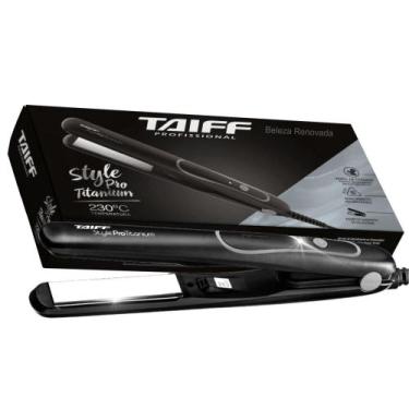 Imagem de Chapinha Taiff Style Pro Titanium Bivolt - Profissional, Preto, Bivolt
