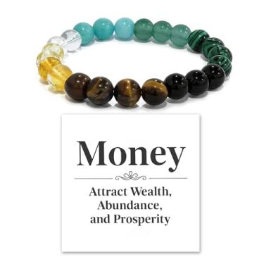 Imagem de Frodete Pulseiras de dinheiro para mulheres, pulseira de atração de dinheiro, riqueza para mulheres, pulseiras de boa sorte, pulseira de olho de tigre com contas joias modernas presentes, Miçangas