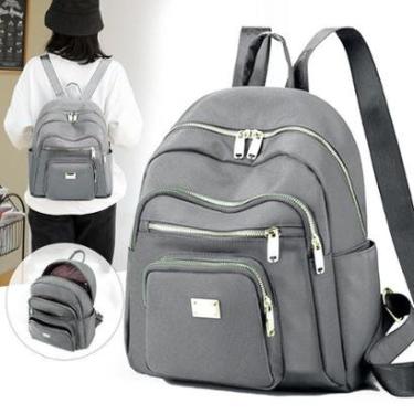 Imagem de Mochila Feminina Nylon Estilosa Impermeavel Media-Feminino