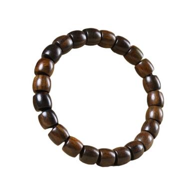 Imagem de Pulseira Natural Kyara Agarwood 8x9mm Barrel Beads