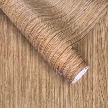 Imagem de ANT Papel de parede autoadesivo de grão de madeira, papel de parede autoadesivo para gaveta de bancada, prateleira, armário, fácil de limpar (nogueira 7,15 x 508 cm)