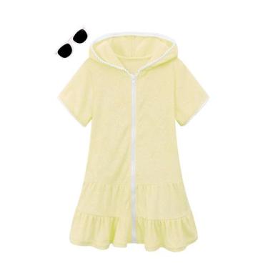 Imagem de Cubrebaño LUCKYGAL para Niñas Grandes Amarillo Limón Talla 12-13 con G