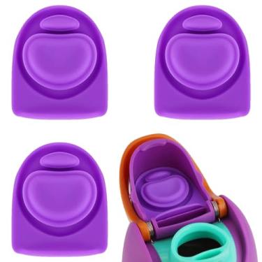 Imagem de BMSQOFD 3 peças de rolha de vedação de borracha de substituição compatível com Owala FreeSip, tampa de vedação superior de garrafa de água para Owala 16/19/24/32/1,134 g, tampa de boca de silicone