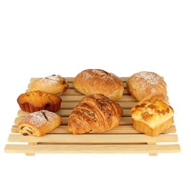 Imagem de Tábua Para Pão | Utensílios de Cozinha de Natural com Grande Capacidade - Tábua De Servir De | Para Bagel Carne Torrada Lanches Fatiar Exibição Presente Para Casa