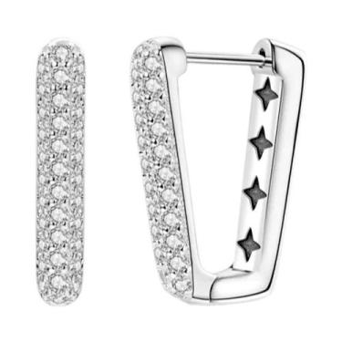 Imagem de Brincos De Prata Esterlina 925 Femininos Com Laço, Margarida, Estrela,