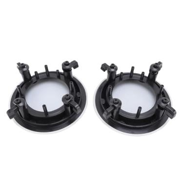 Imagem de Jiawu Grade Redonda de Malha de Metal para Alto-falante, Capa Protetora, 2 Bases de Montagem para Caixas de Som de Carro, Teto e Alto-falantes Montados na Parede