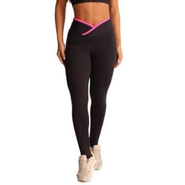 Imagem de Calça Fitness Preta Poliamida Feminina - CAL5492-Feminino