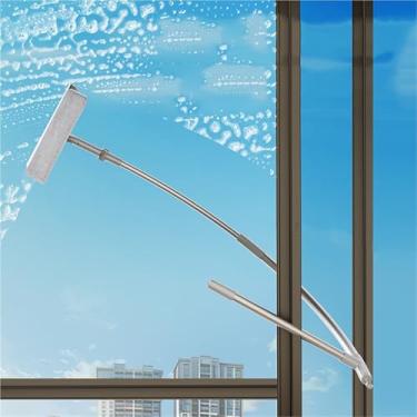 Imagem de Escova de Limpeza 2 em 1 para Telas de Janela e Trilhos | Ferramenta de Cabeça Dupla Limpa Tela de Mosquiteiro, Corrediças e Vedação | Kit Eficiente para Limpeza Doméstica