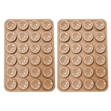 Imagem de Suporte de telefone com sucção dupla face de silicone, 2 peças, aderência adesiva removível, acessório de selfie e vídeo com as mãos livres, suporte de sucção de telefone TikTok tendência para iPhone