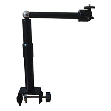 Imagem de XIANGGUI 1983 Suportes para projetores, suporte para projetor, suporte de mesa, ângulo de prateleira, ajustável, altura ajustável de 19 a 38 cm, sem necessidade de perfurar montagens