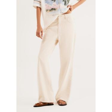 Imagem de Calça Feminina Reta Cintura Média Em Sarja-Feminino