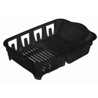 Imagem de Escorredor De Louça G Plástico Prato Copo Talheres Com Divisor Sanremo