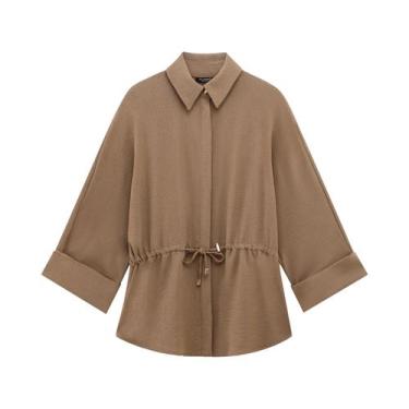 Imagem de Conjunto De Blusa E Calça Estilo Kimono Feminino Com Manga Longa, Amar