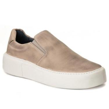 Imagem de Sapatênis Masculino Confort Sola Alta em Couro Camurça-Masculino