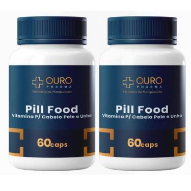 Imagem de Kit pill food 2 potes 60cps - Ouro Pharma