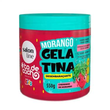 Imagem de Gelatina Salon Line Morango #Todecacho Kids Desembaraçante 550g