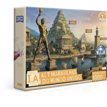 Imagem de QUEBRA-CABEÇA Cartonado as 7 Maravilhas do Mundo 1000 Peças - Toyster