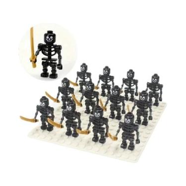 Imagem de Mini Blocos De Montar De Soldados Esqueletos De Halloween, Figuras De 