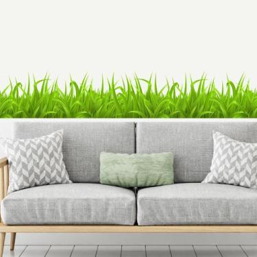 Imagem de Adesivos de parede Summer Fresh Green Grass Nature 29x90cm - yiweisai