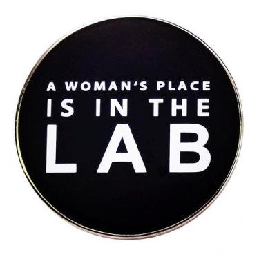 Imagem de Alfinetes de broche genéricos A Woman's Place Is in the Lab Alloy - yi