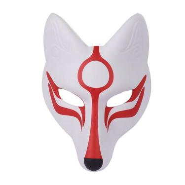 Imagem de Máscara White Fox Full Face PU Foam Festa de Cosplay de Halloween - yi