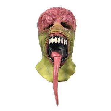 Imagem de Máscara Red Brain Monster Headgear Latex Full Face Party Cosplay - yiw
