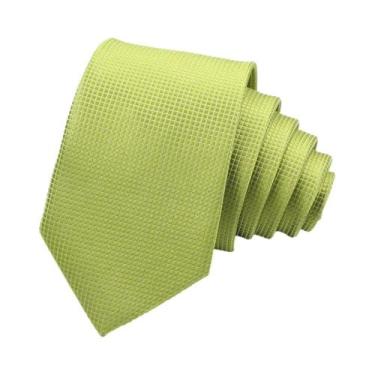 Imagem de Gravata Masculina Slim Rosa E Verde Sálvia Para Casamento, Festa, Negó