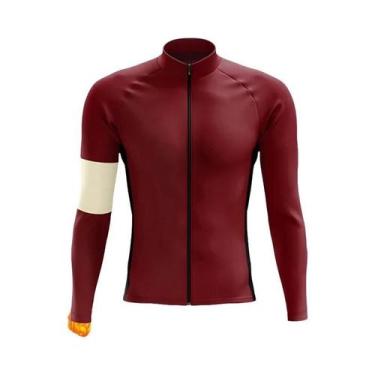 Imagem de Camisa De Ciclismo Térmica De Inverno Para Homens, Manga Longa, Jaquet