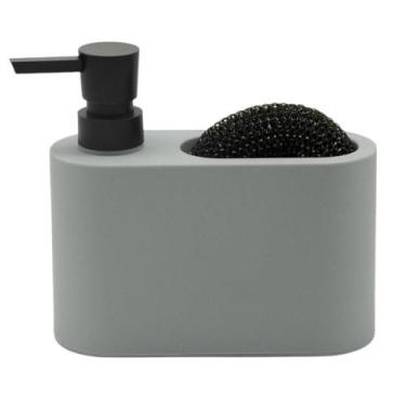 Imagem de Dispenser para Detergente Organizador de Esponja Cinza Acqua - Goedert