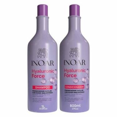 Imagem de Inoar Hyaluronic Force Kit - Shampoo 1l + Condicionador 800ml Kit-Unissex