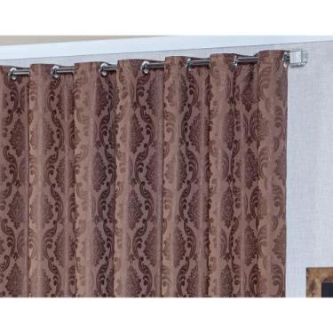 Imagem de Cortina Tecido Jaquard Semi blackout 2,80x1,80 Para Sala e Quarto - ga