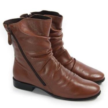 Imagem de Bota Perlatto Feminina em couro Cano Médio-Feminino