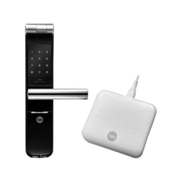 Imagem de Fechadura Digital Sobrepor Biometrica E App Yale Ymf40a, Preto