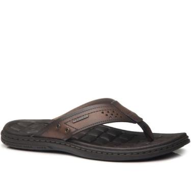 Imagem de Chinelo Masculino Ortopédico Pegada Couro Esporão Anatômico 131221, Pi