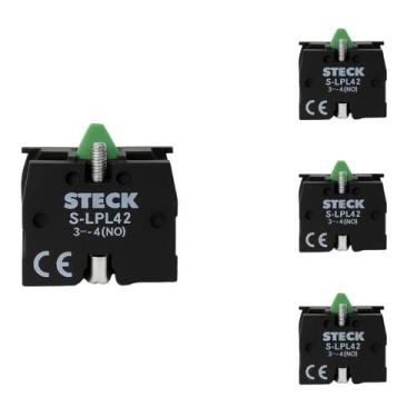 Imagem de 4 Bloco de Contato Auxiliar Steck SLPL42 660V 1NA Frontal