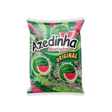 Imagem de Bala Mastigável Icekiss Azedinha Melancia Cory 500g