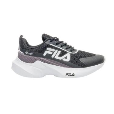 Imagem de Tênis De Corrida Fila Progress Infantil F04K00017 -, 32, Preto, Branco