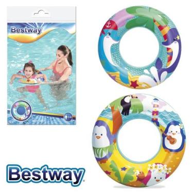 Imagem de Boia de piscina inflável colorida estampada 51 cm - Bestway