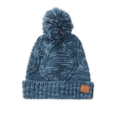 Imagem de Gorro Rip Curl Flecker Pom Pom Feminino - Azul, Azul aço