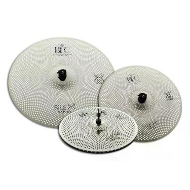 Imagem de Kit de Pratos Low Volume BFC Cymbals Silex Silver Brilliant 14, 16, 20
