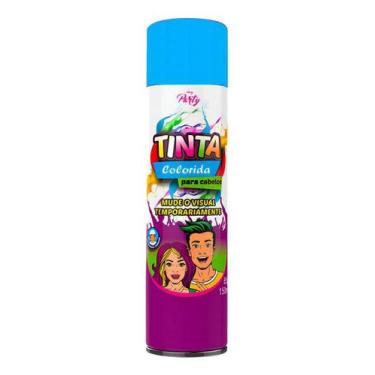 Imagem de Kit c/ 2 Spray Tinta Temporaria Colorida Para Cabelos - Tinta Da Alegr