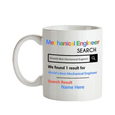 Imagem de Caneca personalizada de engenheiro mecânico - Presentes personalizados de engenheiro mecânico - de engenheiro mecânico - Personalizada com o seu nome de engenheiro mecânico - Caneca de café de 445 ml